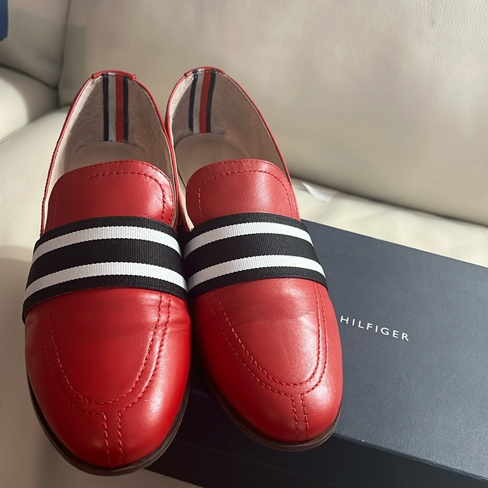 Red Tommy Hilfiger Loafers
